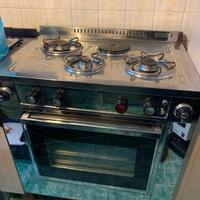 macchina a gas acciaio+ forno elettrico 