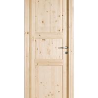 Porta reversibile in abete grezzo