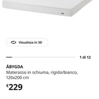 materasso in schiuma 120x200