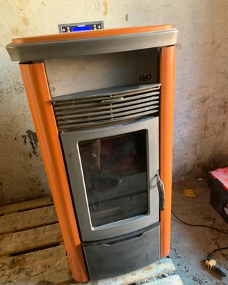 Stufa a pellet idro termorossi 18 kw