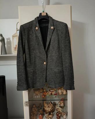 Blazer donna grigio Zara Basic taglia M 