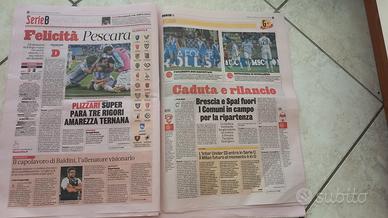 GAZZETTA 8 GIUGNO 2025 PESCARA TORNA IN SERIE B