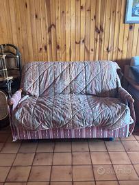 Divano letto legno 1 piazza e mezza con doghe