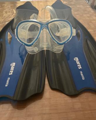 Set subacqueo Cressi Pinne e maschera