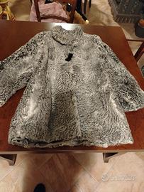 pelliccia vera in persiano grigio 