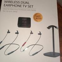 Trasforma uscitae audio in Bluetooth (2 Cuffie)