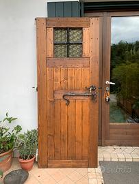 PORTA IN LEGNO DI PINO ARTIGIANALE