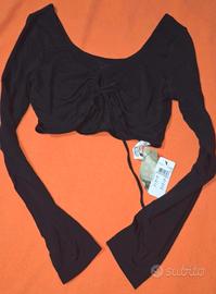 top crop manica lunga m/l