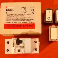 Lotto quattro interruttori Bticino