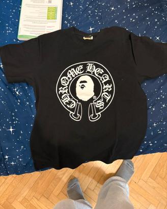 Maglia bape x chrome hearts