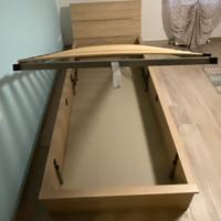 Letto singolo con cassone