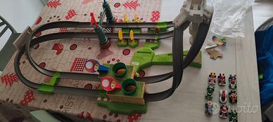 pista hotwheels mario kart con personaggi 