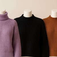 Set 3 maglioni ZUIKI – colori lilla, nero e marron