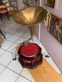 GRAMMOFONO LA VOCE DEL PADRONE CON 19 VINILI