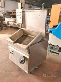 brasiera a gas con ribaltamento manuale usata