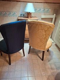 Poltroncine rivestite e imbottite
