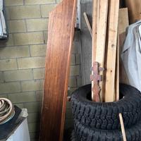 Panca legno massello angolare