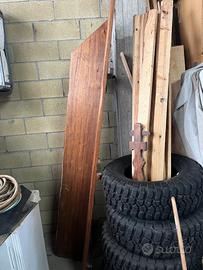 Panca legno massello angolare