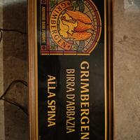 insegna birra  grimbergen vintage