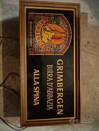 insegna birra  grimbergen vintage