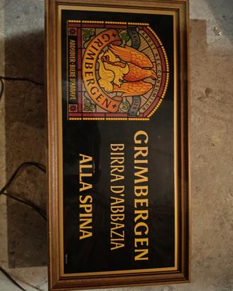 insegna birra  grimbergen vintage