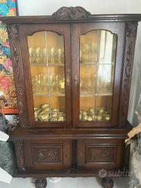 Cristalliera antica stile barocco