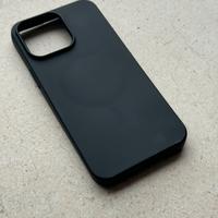 Cover iPhone 15 Pro Max Silicon Nero Magsafe Nuovo