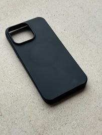 Cover iPhone 15 Pro Max Silicon Nero Magsafe Nuovo