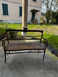 Sedia per due in legno