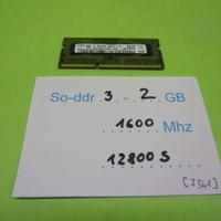 Memoria SO-DIMM DDR3 2 Gbyte, 1600 Mhz, PC3-12800