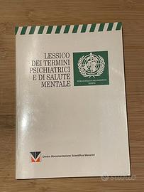 Lessico termini psichiatrici e di salute mentale