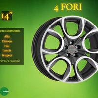 Cerchi in lega 14" Fiat, Lancia e altri