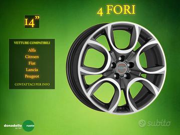 Cerchi in lega 14" Fiat, Lancia e altri