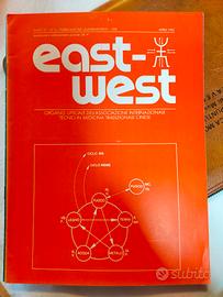 Set 20 riviste anni 80 "east-west" + borsello