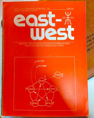 Set 20 riviste anni 80 "east-west" + borsello