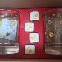 Set 2 bicchieri wisky con cubetti Sorprese Nata Le