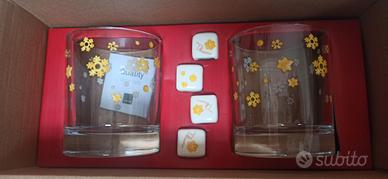 Set 2 bicchieri wisky con cubetti Sorprese Nata Le