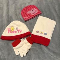 Cappellino sciarpa e guanti tweety