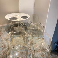 Set 4 sedie Kartell seppia trasparente KJ2