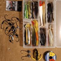 esche gommate artificiali pesca siluro/luccio 