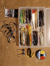 esche gommate artificiali pesca siluro/luccio 