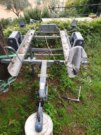 N 3 corsie o slitte per carrello portamoto