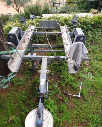 N 3 corsie o slitte per carrello portamoto