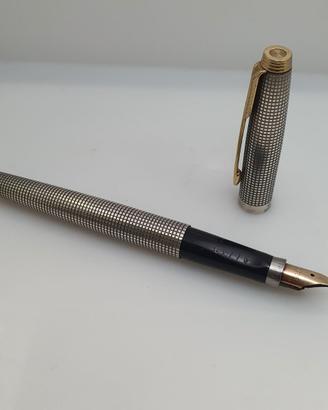 Stilografica Parker 75 Ciselé Argento