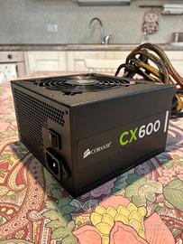 Alimentatore PC Corsair CX600 600W 80 Plus Testato