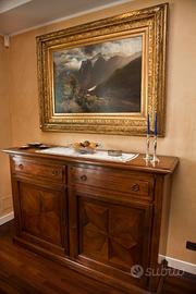 Quadro con preziosa cornice in foglia d’oro