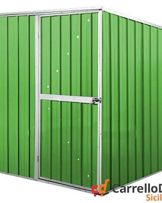 Box da giardino lamiera 175x185cm verde chiaro