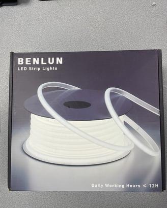 Striscia LED COB BENLUN 20 metri 3000K impermeabil