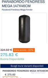 Parabordi Mega Fendress (con copriparabordo)