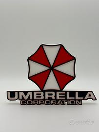 Umbrella Corporation scritta logo 3d decorazone